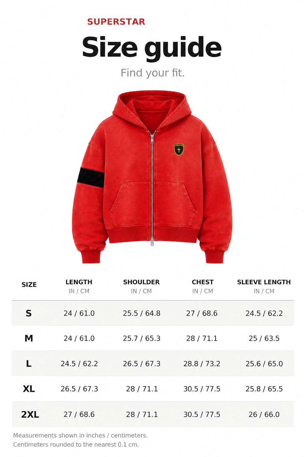 "SUPERSTAR" ZIP UP JACKET